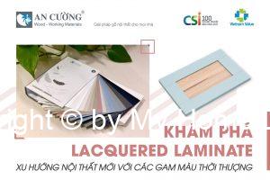 Xu hướng thiết kế nội thất với gam màu thời thượng LACQUERED LAMINATE