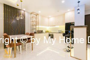 Thiết kế và thi công căn hộ Sunrise Cityview 2 phòng ngủ 76m2 nhà Chị Ý
