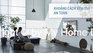 Khoảng cách tivi hợp lý cho người xem khi lắp đặt