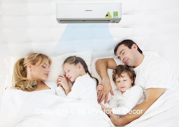 Mở máy lạnh ở chế độ an toàn nhất để gia đình bạn có giấc ngủ thật ngon.